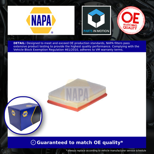 Air filter fits vauxhall - fits, napa