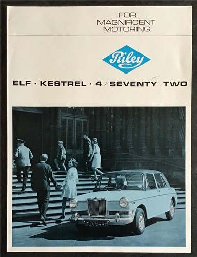 Riley car range sales brochure - range,