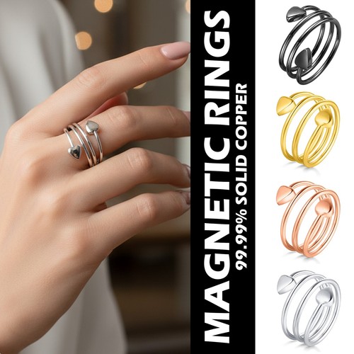 Magnetic rings for - for, women