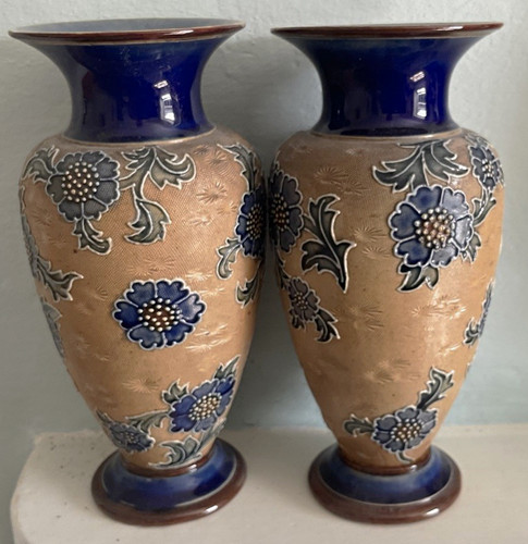 Doulton pair floral - floral, art