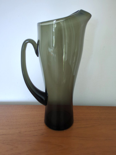 Vintage glass jug pitcher - vintage,