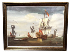 Vintage maritime battle print - vintage,