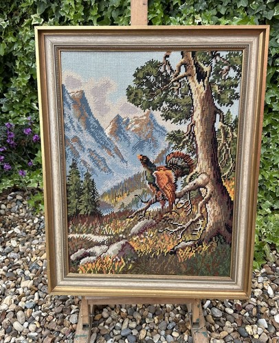 Framed vintage tapestry - framed,