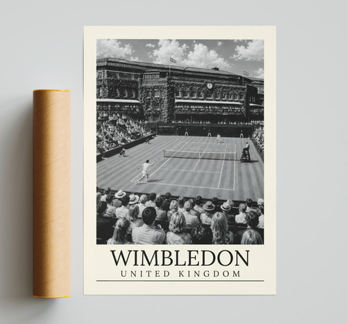 Wimbledon tennis poster - wimbledon,