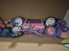 Pink VTECH V Tv System Console with Controllers And Games Lot Untested