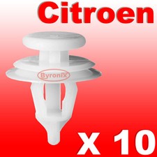 CITROEN SAXO XSARA BERLINGO INTERIOR DOOR CARD CLIPS PANEL TRIM WHITE PLASTIC