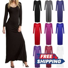 Womens Long Sleeve Maxi Dress