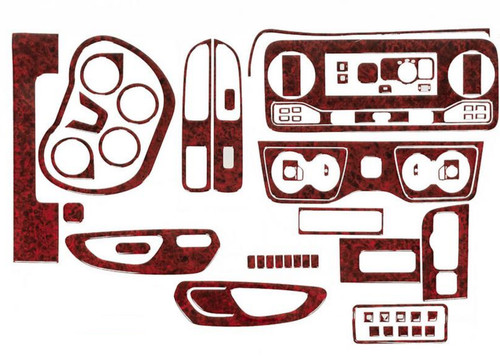 Wood look dash - look, kit