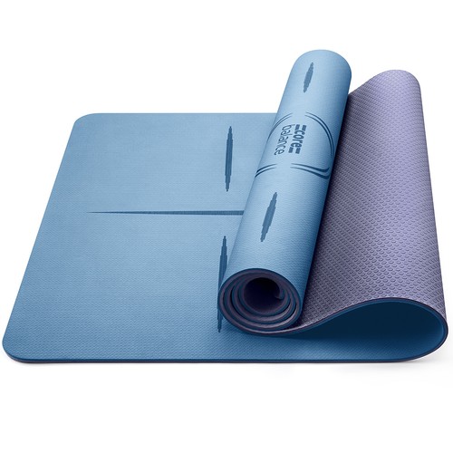 Tpe yoga mat with body - with,