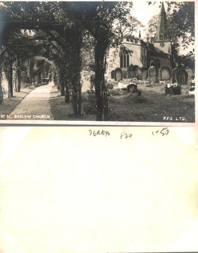 Vintage photograph baslow - photograph,