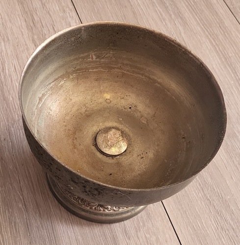 Silver plated copper - copper, goblet