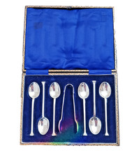 Antique set of 6 silver Coffee