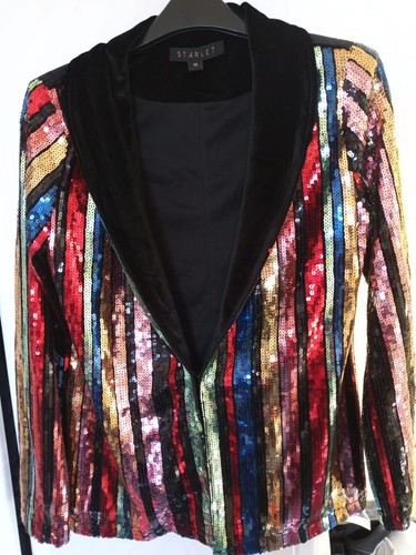 Starlet rainbow sequin stripe - rainbow,