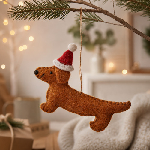 Sass belle felt sausage dog - &,