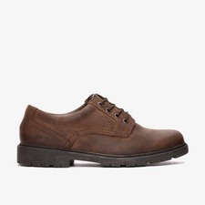 Clarks Mens Lane Stride Brown