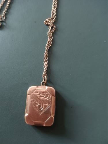 9ct gold antique - locket, in