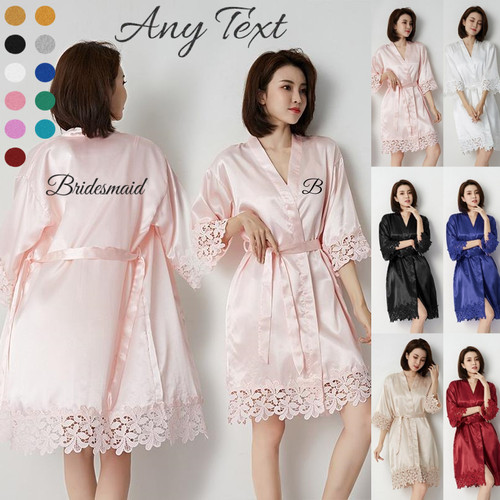 New personalized lace robe - personalized,