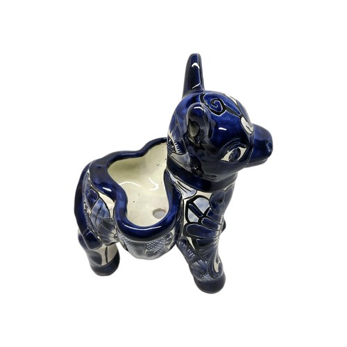 Handcrafted blue and white - blue,