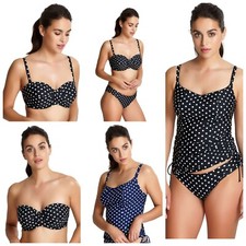 Panache ANYA Spot Swimwear Tankini Bandeau Bikini Top and Gather Bikini Briefs