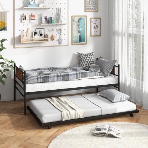 Single metal daybed sofa bed - single,