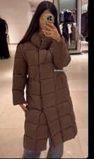 ZARA Duck Down BROWN LONG