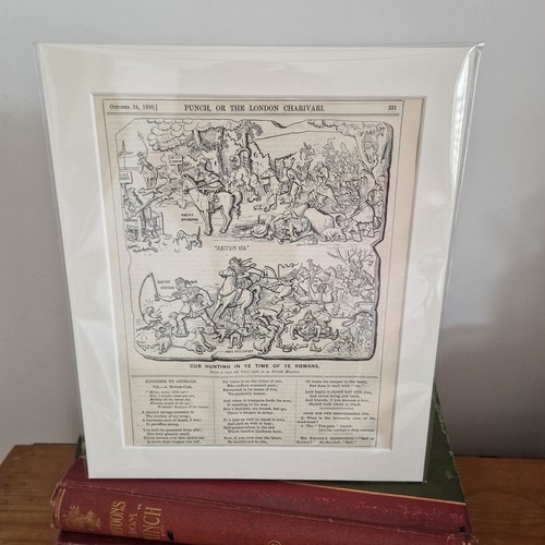 Mounted antique print - antique,