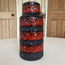 Vintage Bay Keramik Keramik Vase 605-25  Bodo Mans Mid Century H 25,5 cm