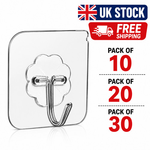 Hooks self adhesive strong - 10,
