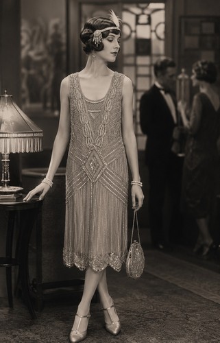Vintage 1920 frock and frill - vintage,