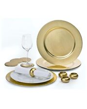 Gold and Silver Charger Plates for sale £1.00 (Minimum order 100)