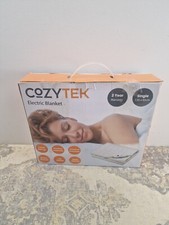 Cozytek Single Electric Blanket 135 x 65cm, Soft Polyester Electric Blanket Fitt