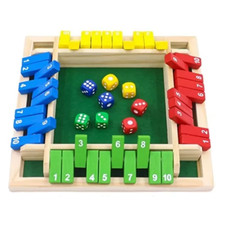 Wooden Shut the Box Game for 4