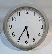 Jones London Wall Clock Grey
