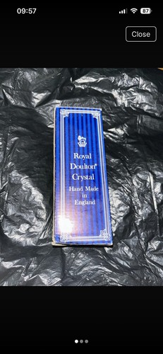 Royal doulton crystal bud vase - bud,