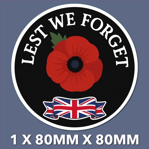 Lest forget red poppy - red,
