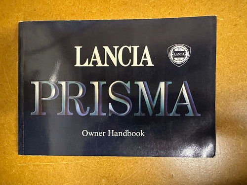 Lancia prisma drivers handbook - prisma,