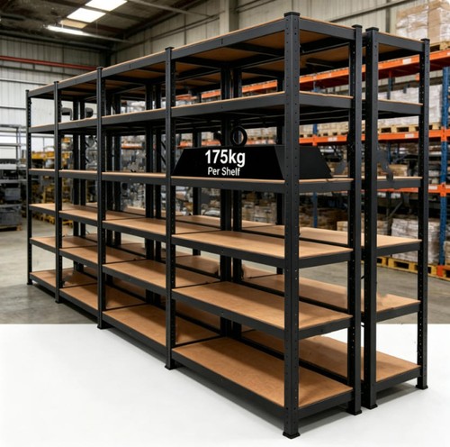 Tier metal storage shelving - 5,