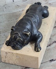 English Bulldog Bronze Statue