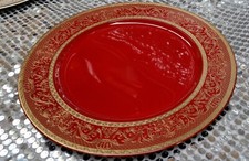 Red gloss gold print - gloss,