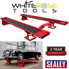 Sealey Car Lift Ramp 3 Ton Tonne Garage Mechanic Lifting Adjustable Width MR1