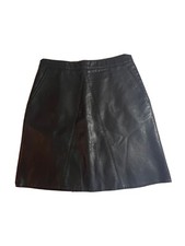 zara basic mini Leather skirt