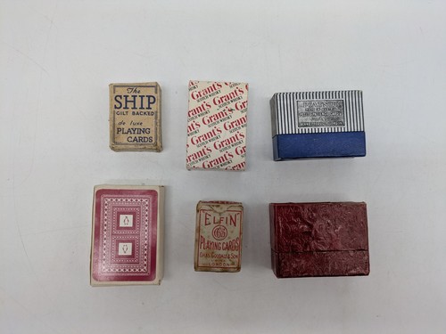 Vintage miniature playing - vintage,