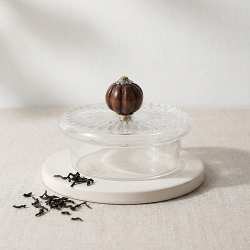 Glass teapot lid - glass,