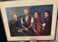 Metallica Signed Autographed