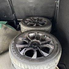 FITS VW T5 TRANSPORTER WOLFRACE BLACK 18" ALLOYS & 255/45/18