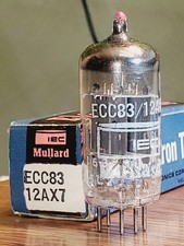 12ax7 mullard red tip etched - red,