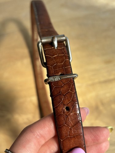 Diesel brown leather croc - diesel,
