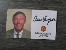 Alex Ferguson Manchester United Football Manager Original Hand Signed Photo Card