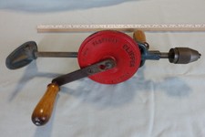 VINTAGE FLEETWAY CLIPPER 2-SPEED BREAST DRILL VERY GOOD MADE IN ENGLAND