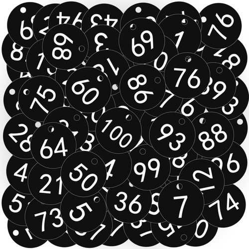 Offcup plastic number tags - plastic,
